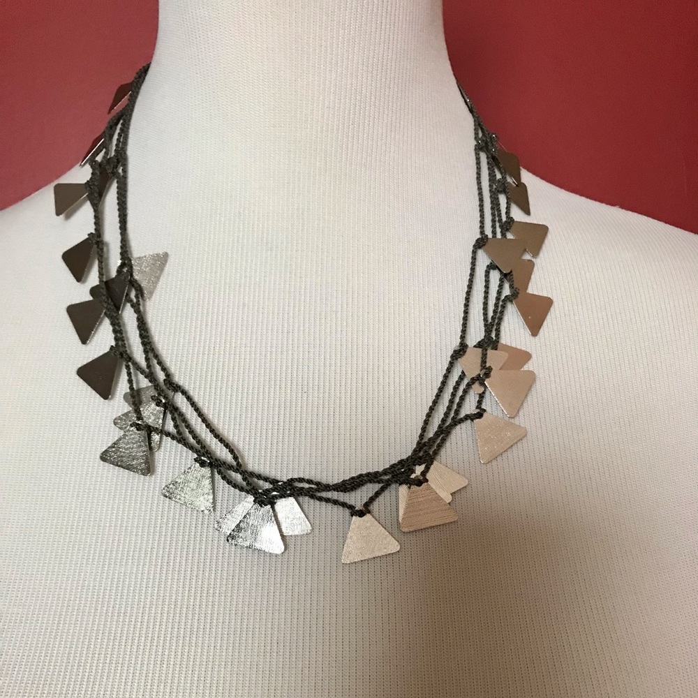 Silver Triangle Necklace